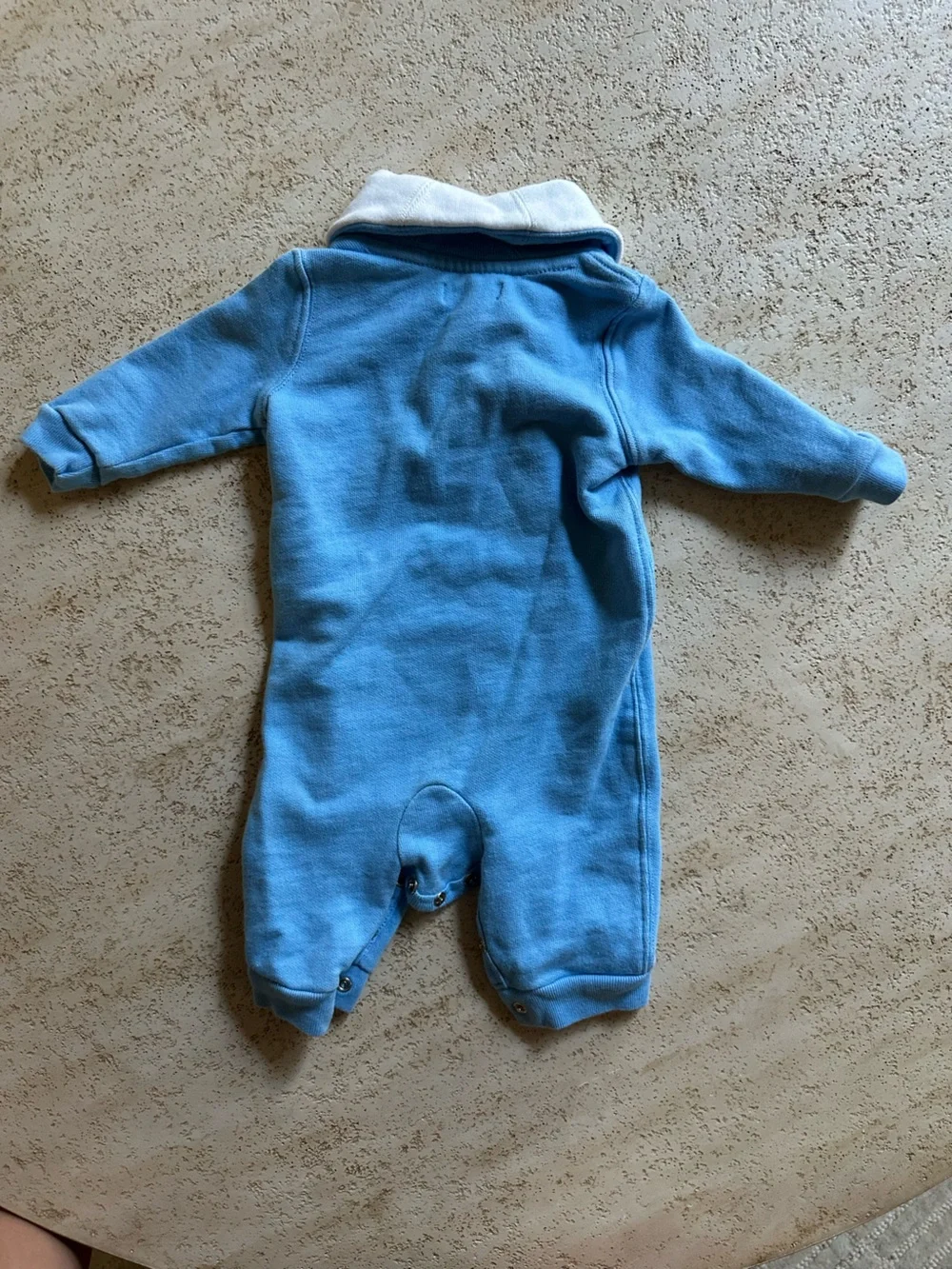 Ralph Lauren Light Blue Long-Sleeve Baby One-Piece